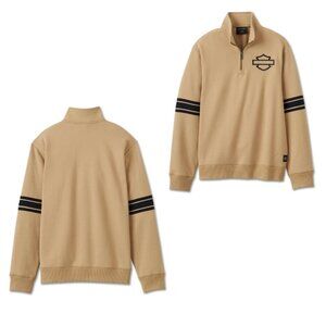 Harley-Davidson Bar & Shield Tannin 1/4 Zip Pullover  Sweater Men’s XL